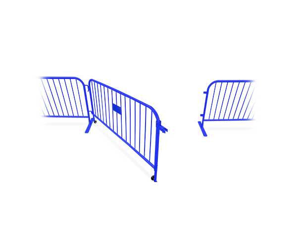 Large Swing Gate Steel Barricades Blue | Crowd Control Gates Steel Barricades Epic Crowd Control