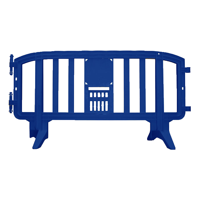 6.5 Foot Movit Plastic Barricades | Blue