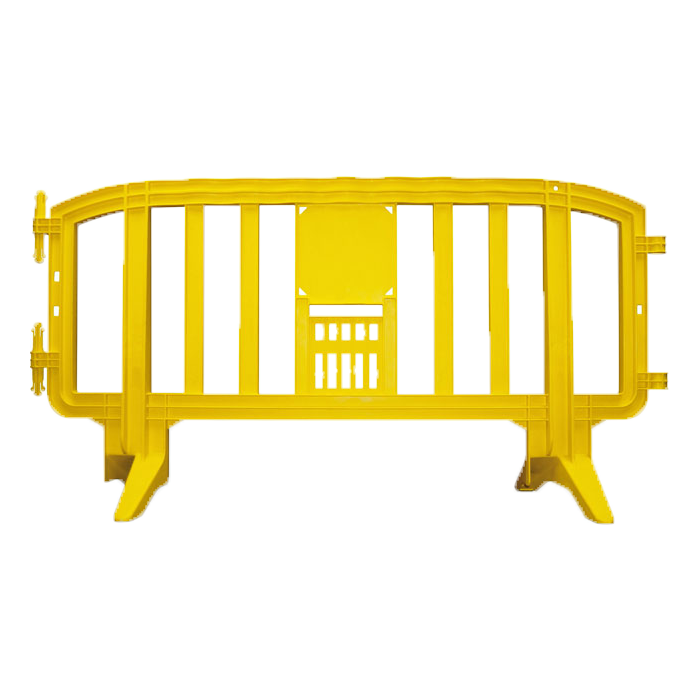 6.5 Foot Movit Plastic Barricades | Yellow Movit & GuideMaster Plastic Barriers Epic Crowd Control