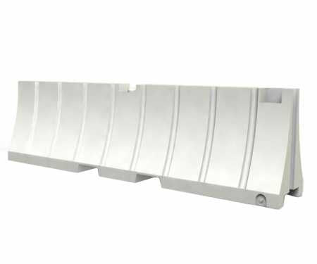 White Plastic Jersey Barrier 24 H x 96 L Jersey Barriers Epic Crowd Control