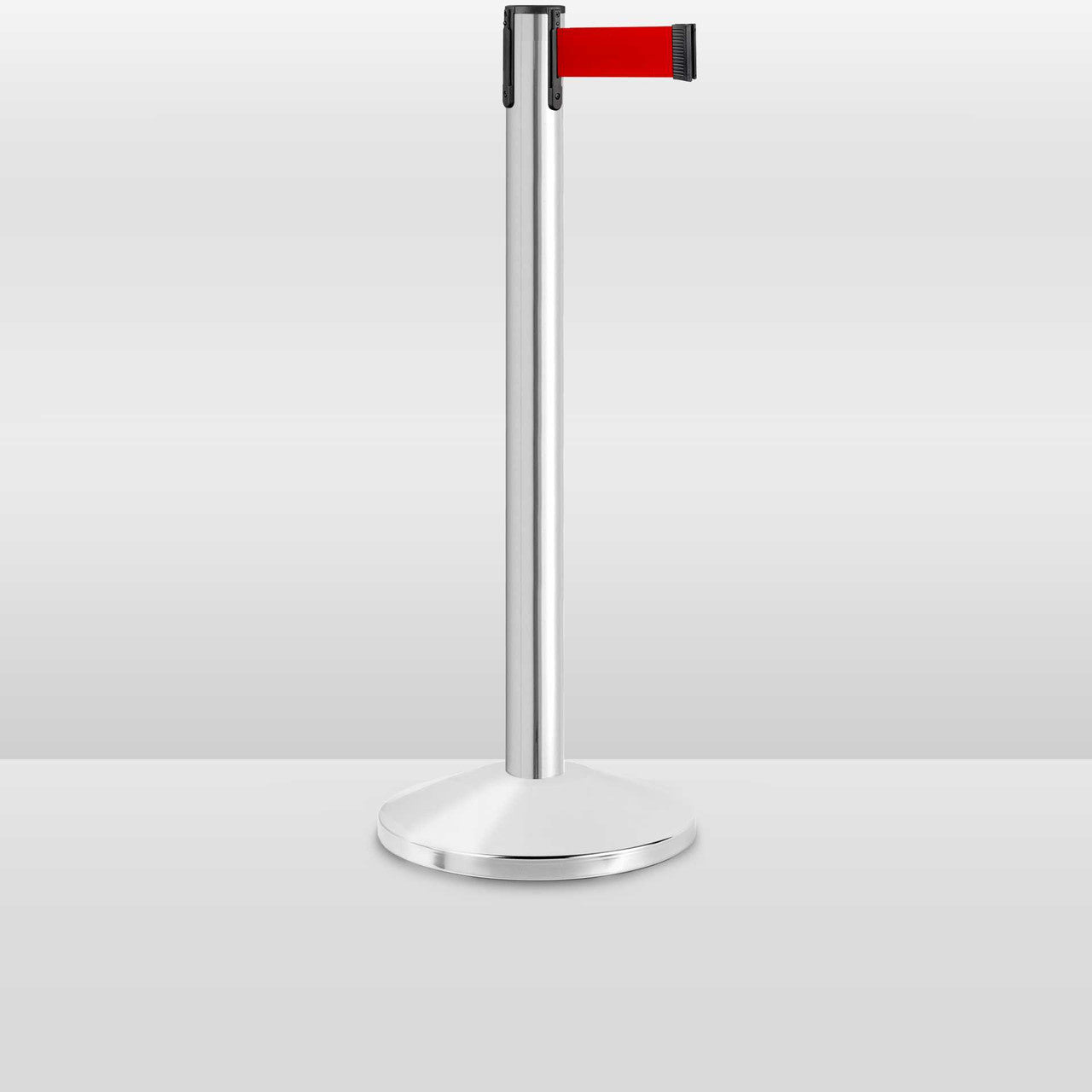 Polished Stainless Value Stanchions | Red Retractable Belt Barrier | 7. ...