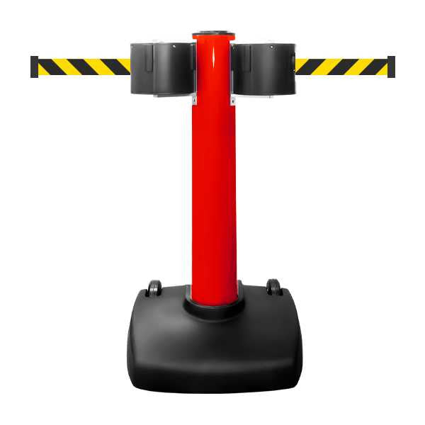 Portable Retractable Belt Stanchion 150 Foot Belt Home Epic Crowd Control