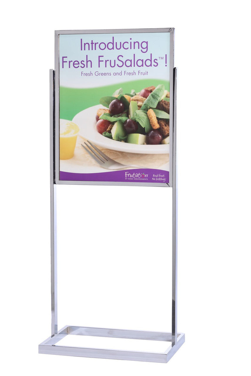 Single Frame Sign Stand 22" x 28" Square Tube Frame