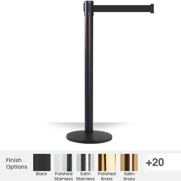 Pro Retractable Belt Barrier Stanchion 11 / 13 Ft Belt | Belt Stanchion Retractable Belt Barriers