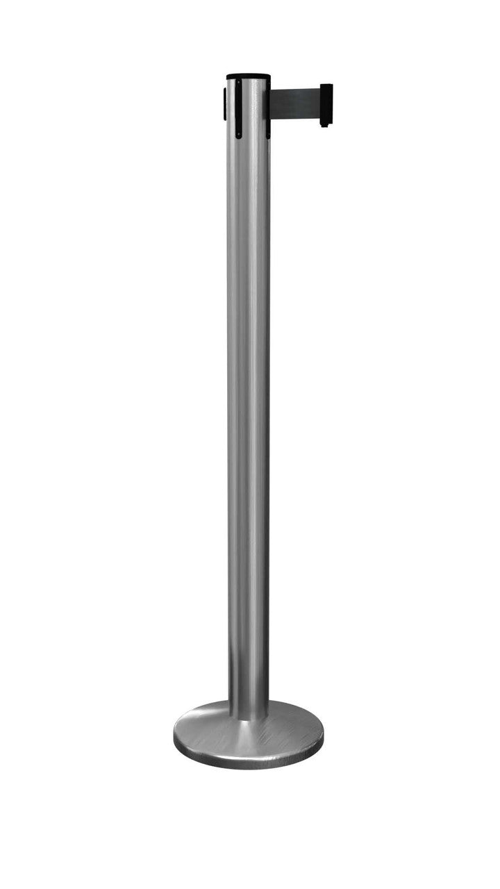Pro Retractable Belt Stanchion 11 / 13 Ft Belt | Belt Stanchion Magnetic Retractable Belt Barriers Epic Crowd Control