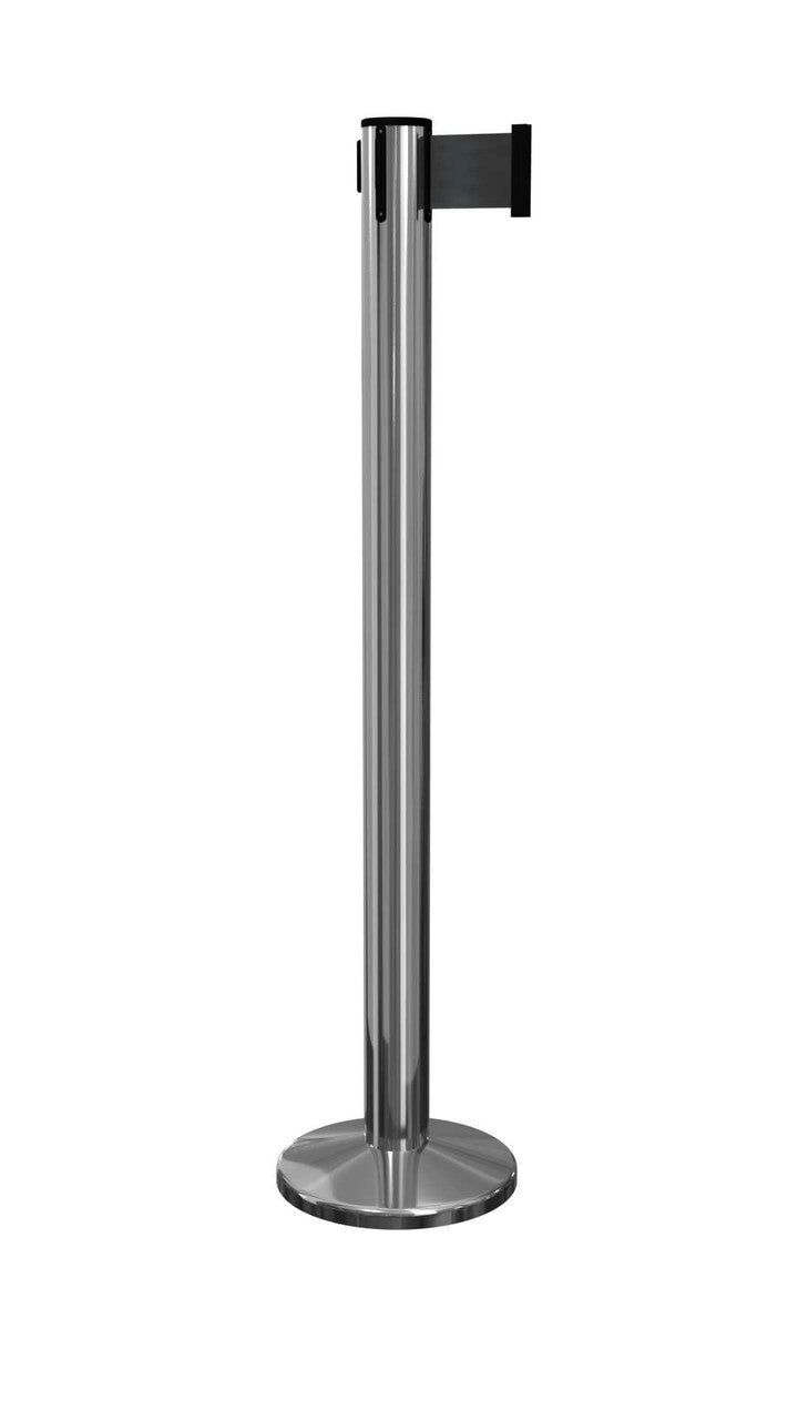 Pro Retractable Belt Stanchion | 3" Wide Belt | Magnetic Base Magnetic Base Stanchions Epic Crowd Control
