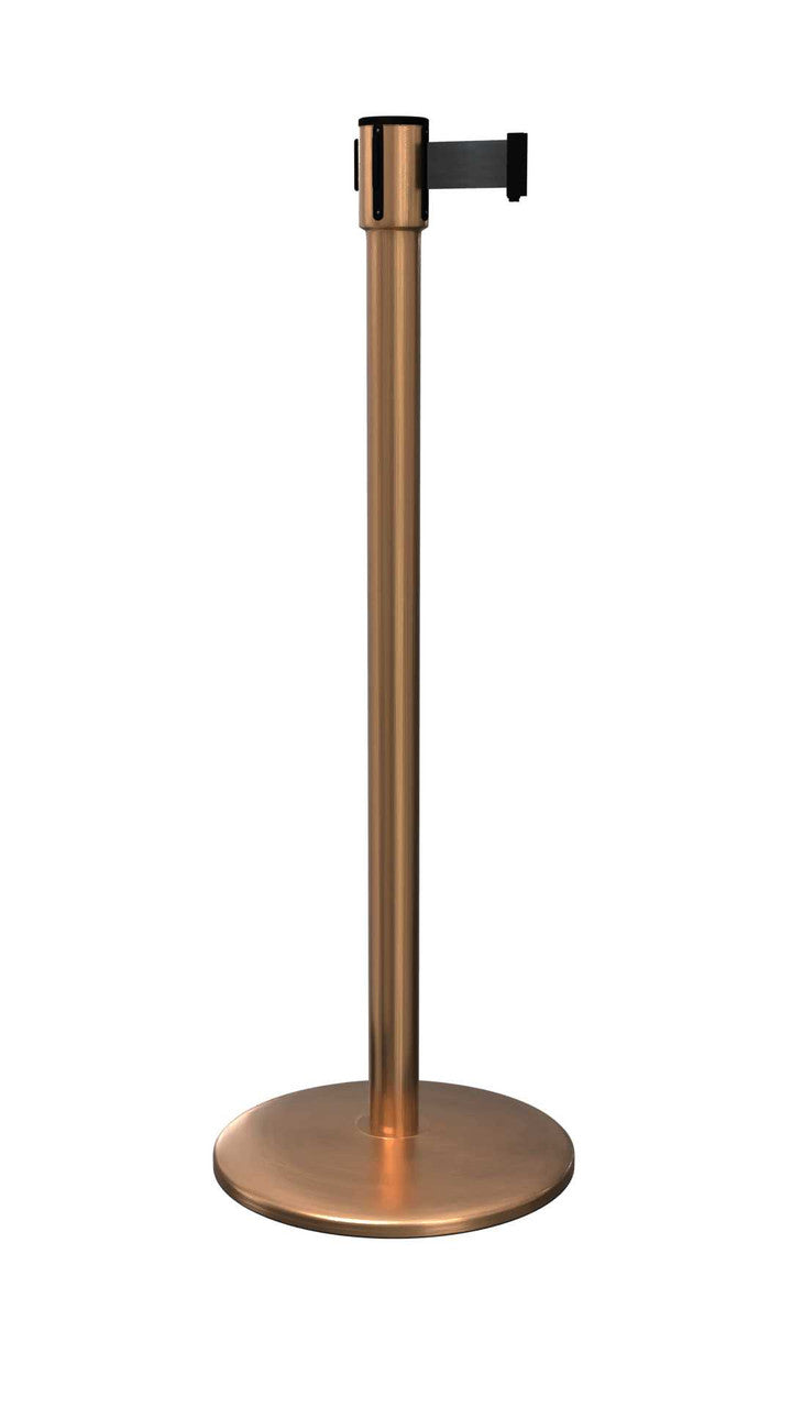 Queue Pro Stanchion Slim Line 200 Satin Brass