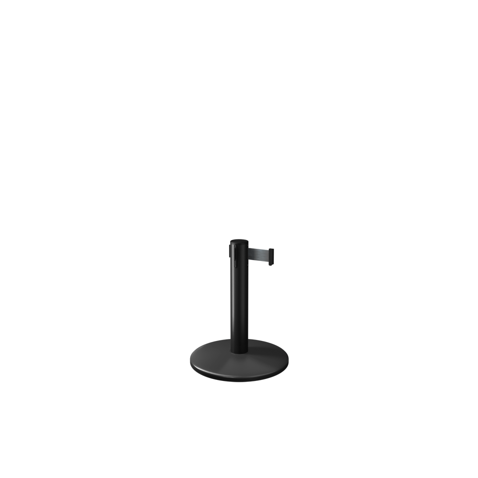 Queue Pro 250 Mini Retractable Stanchion 11 Ft Belt | Black Post