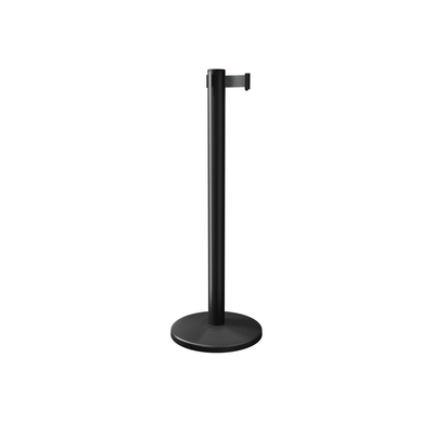 Black Retractable Belt Barrier Stanchion 11 Foot Belt | Belt Stanchion Post