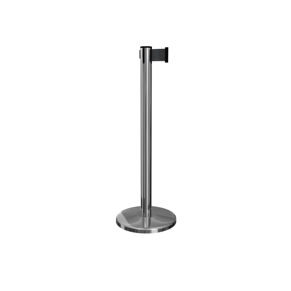 Queue Master Polished Stainless 3" wide xtra belt 11 foot