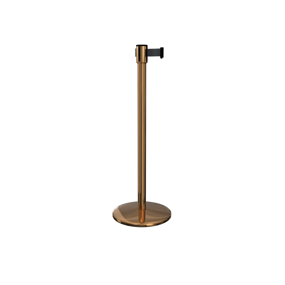 Polished Brass Queue Pro 200 Retractable Stanchion