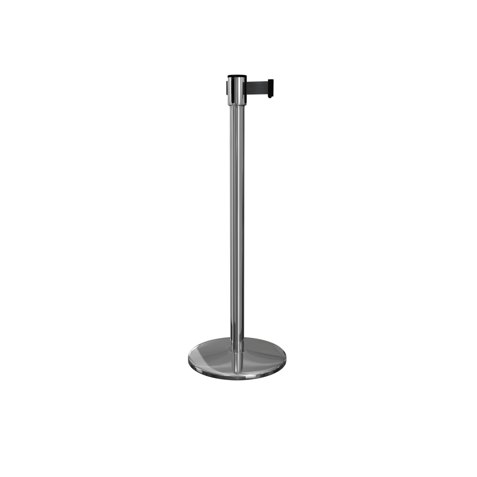 Polished Stainless Queue Pro 200 Retractable Stanchion