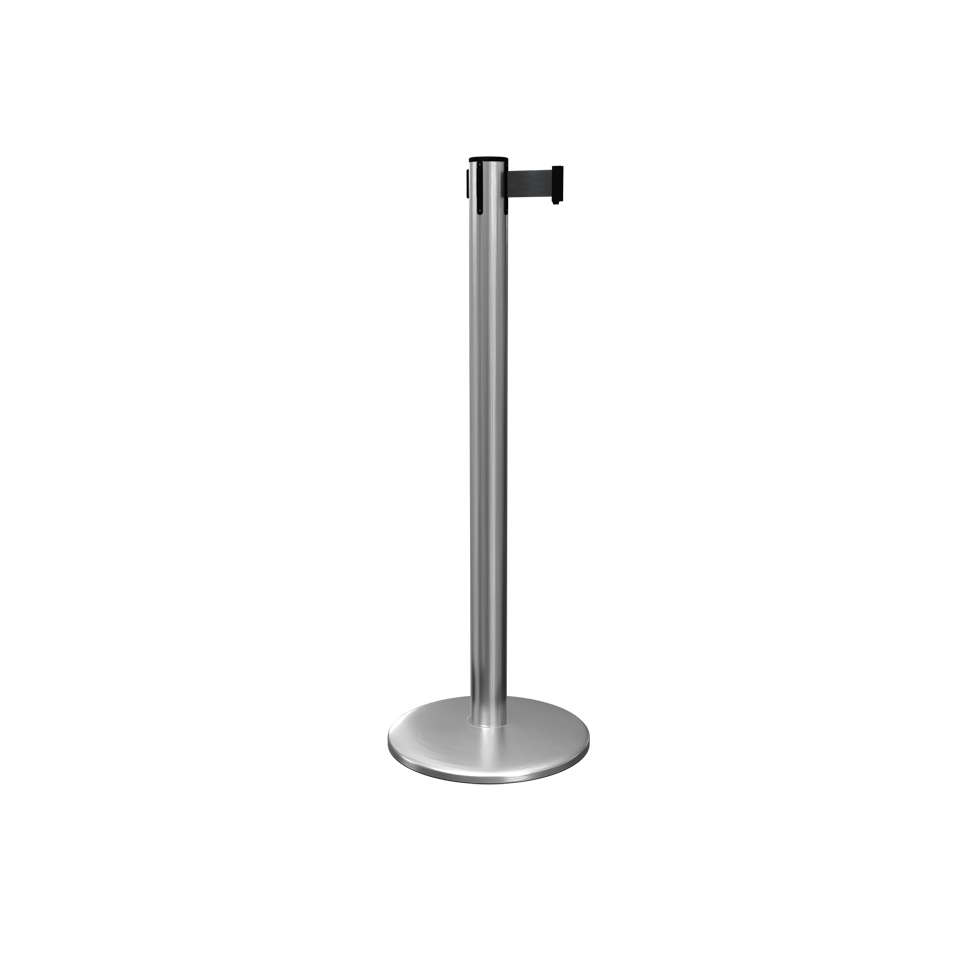 Queue Pro 250 Retractable Stanchion Satin Stainless