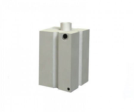 Half Barrier Block White