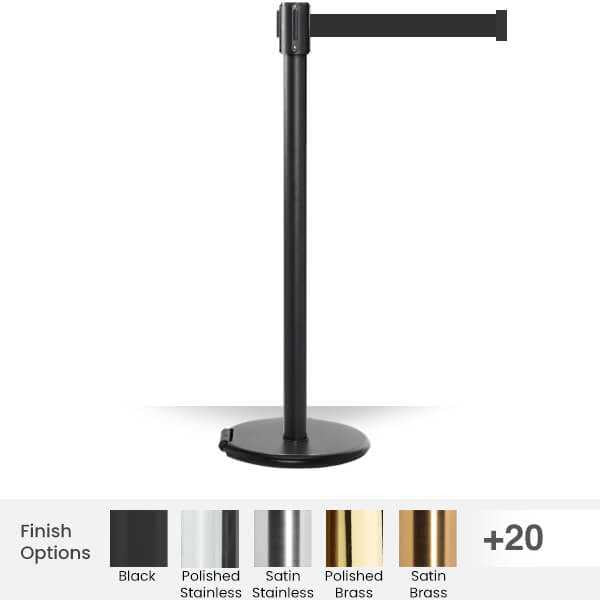 Roller Pro Retractable Belt Barrier Stanchion 11 / 13 Foot | Slim Line Post Pro Retractable Belt Barriers Epic Crowd Control