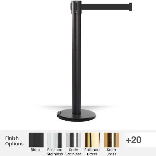 Roller Pro Retractable Belt Barrier Stanchions | 16 Foot Belt Posts Pro Retractable Belt Barriers Epic Crowd Control