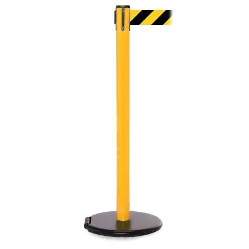 Roller Pro Safety Retractable Belt Barrier | 3" Wide Belt | 11 Foot Belt Posts Retractable Belt Barriers Epic Crowd Control