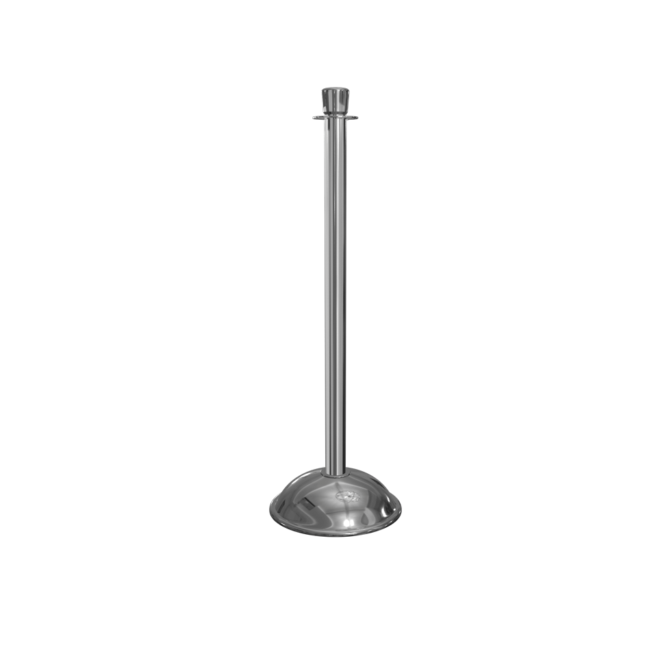 Polished Stainless Crown Top Rope Master Stanchion Dome Base
