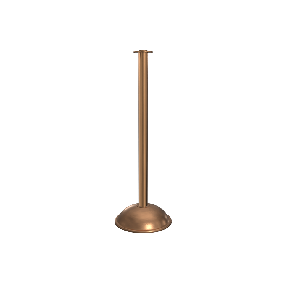 Satin Brass Rope Stanchion