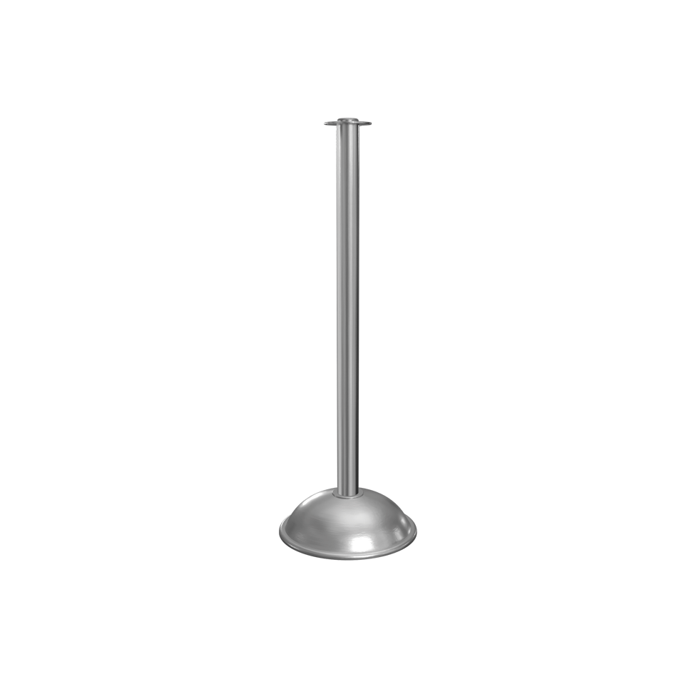 Satin Chrome Rope Stanchion
