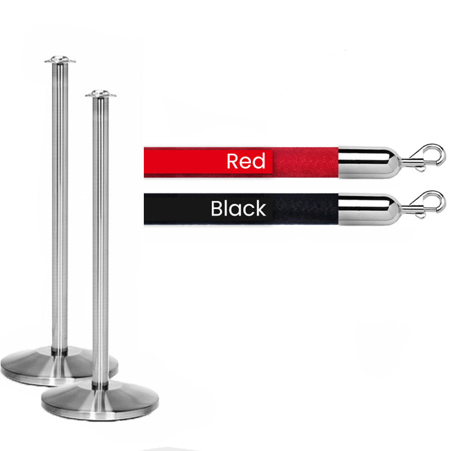Rope Stanchion Bundle of 2 Post & 1 Rope