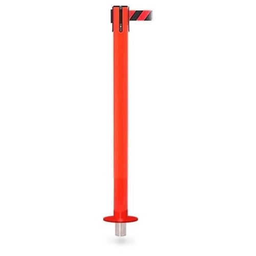 Safety Pro Removable Base Retractable Belt Barrier Stanchion 11 / 13 / 16 Foot Belts Retractable Belt Barriers Epic Crowd Control
