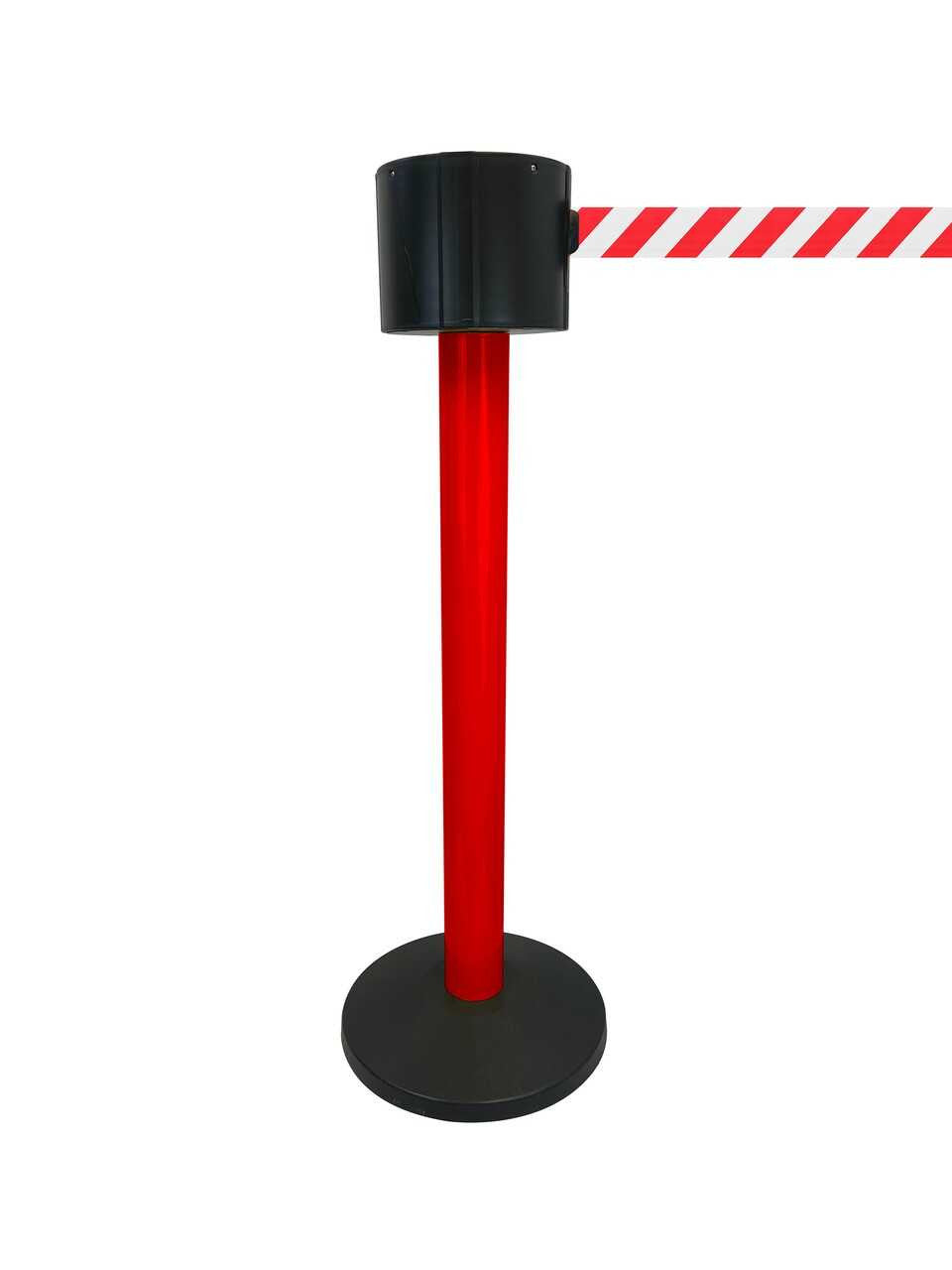 Safety Pro Retractable Belt Barrier Stanchions 75' Belts Retractable Belt Barriers Epic Crowd Control