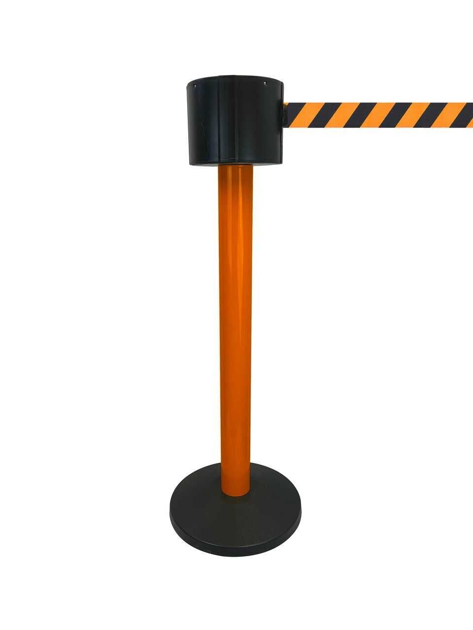Safety Pro Retractable Belt Barrier Stanchions 75' Belts Retractable Belt Barriers Epic Crowd Control