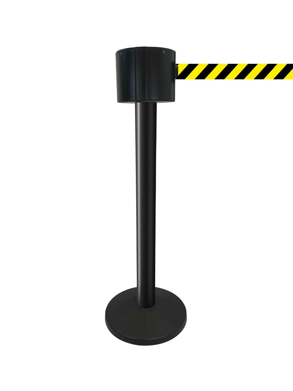 Safety Pro Retractable Belt Barrier Stanchions 75' Belts Retractable Belt Barriers Epic Crowd Control