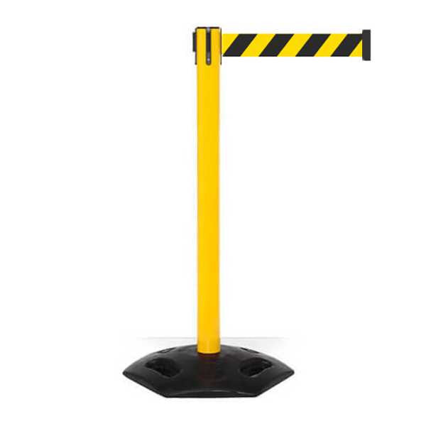 Safety Retractable Belt Barrier | 3" Wide Belt | Weather Master 11 Foot Belt Safety Retractable Belt Barrier Epic Crowd Control