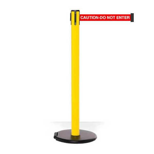 Safety Retractable Belt Barrier | Roller Safety Pro 11 / 13 Ft Stanchion Belts Retractable Belt Barriers Epic Crowd Control
