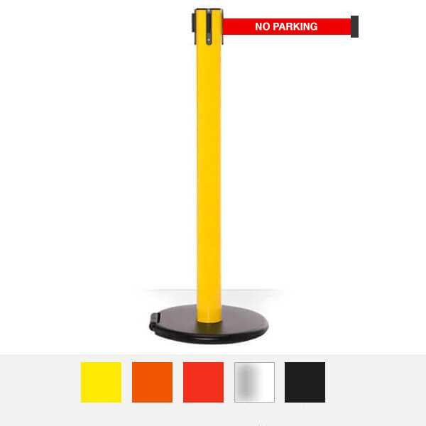 Safety Retractable Belt Barrier | Roller Safety Pro 16 Ft Stanchion Belts Retractable Belt Barriers Epic Crowd Control