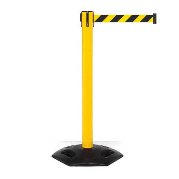 Safety Retractable Belt Barrier Stanchions - 16 Foot Belt | Weather Master Retractable Belt Barriers Epic Crowd Control