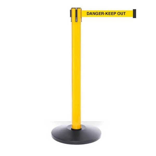 Safety Retractable Belt Barriers | 8.5 or 11 Foot Belt Stanchion Posts Retractable Belt Barriers Epic Crowd Control