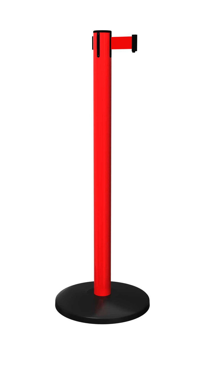 Safety Retractable Belt Barriers | 8.5 or 11 Foot Belt Stanchion Posts Retractable Belt Barriers Epic Crowd Control