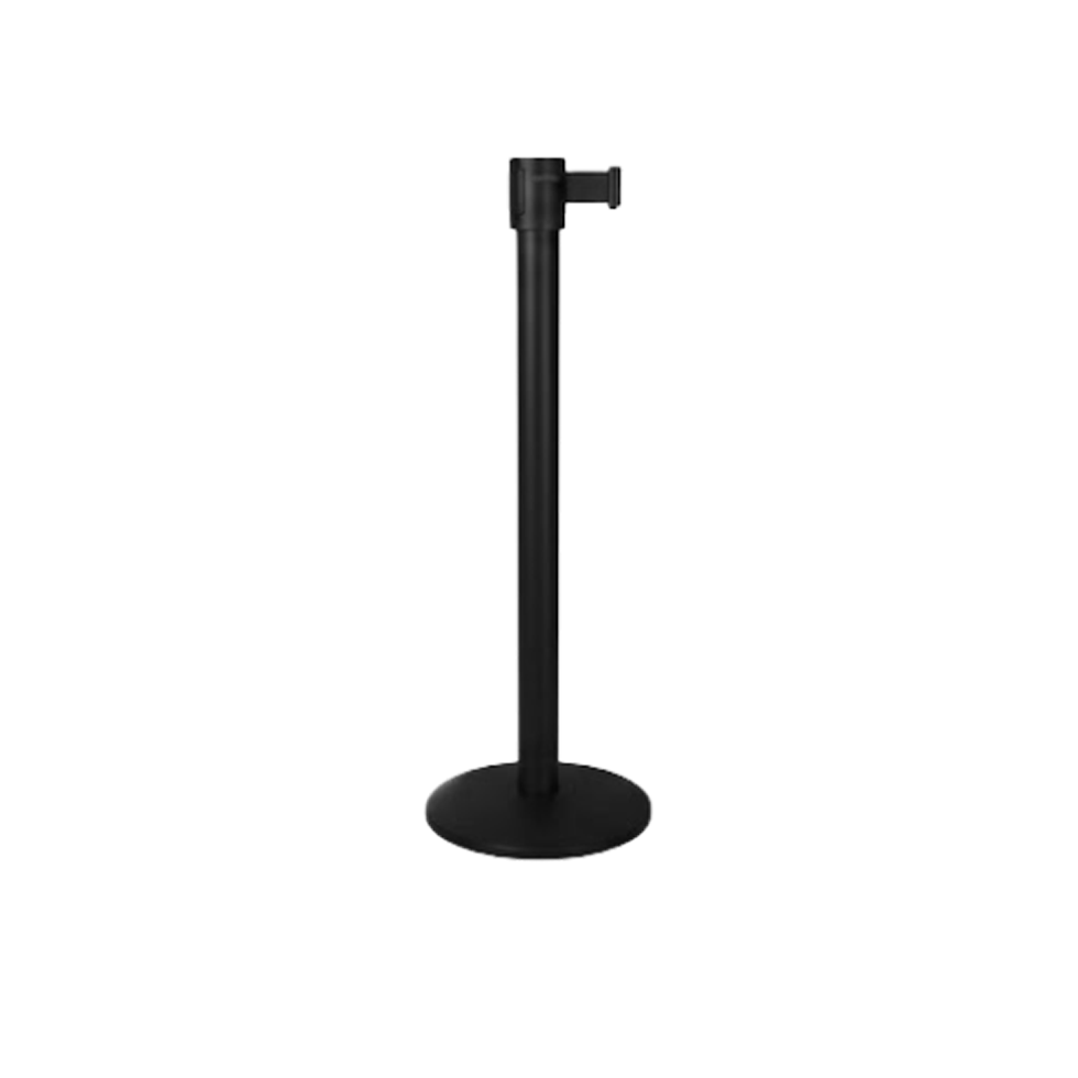 Black Safety Pro Stanchion 335 Safety Retractable Barrier | 30 Feet