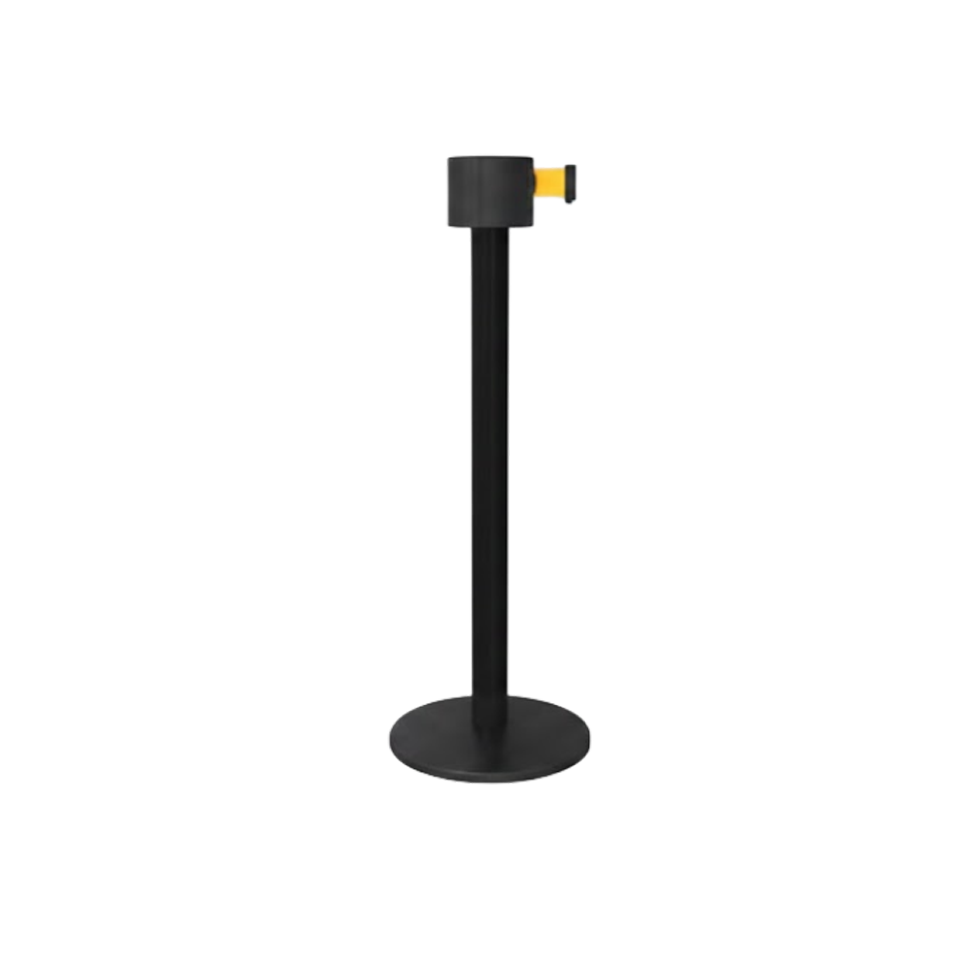 Safety Pro 750 Retractable Stanchion Black | 75 FT Belt