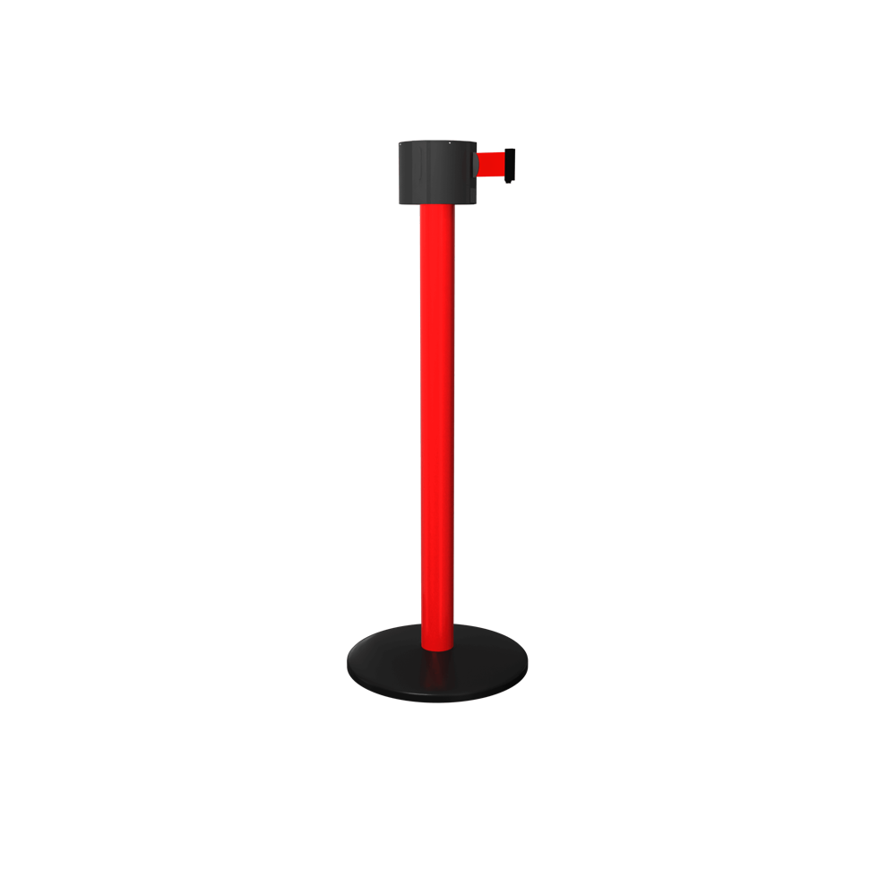 Safety Pro 750 Retractable Stanchion Red | 75 FT Belt