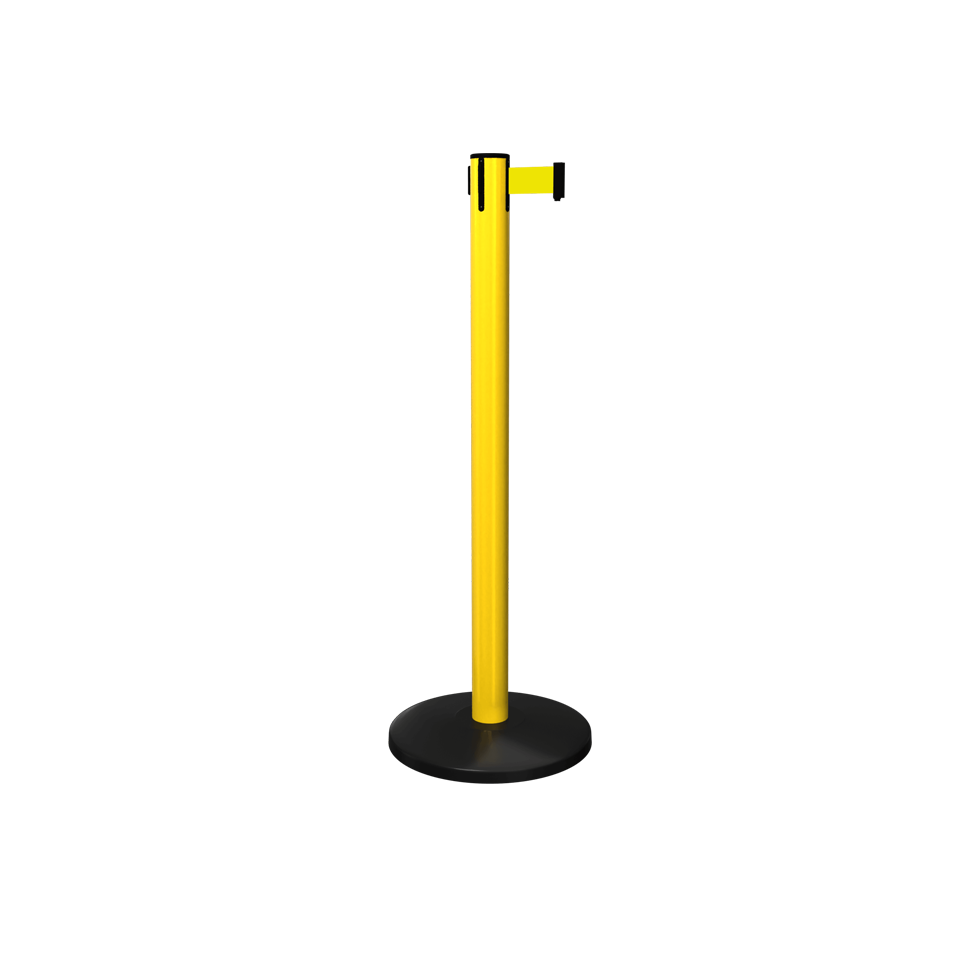 Yellow Safety Retractable Stanchion