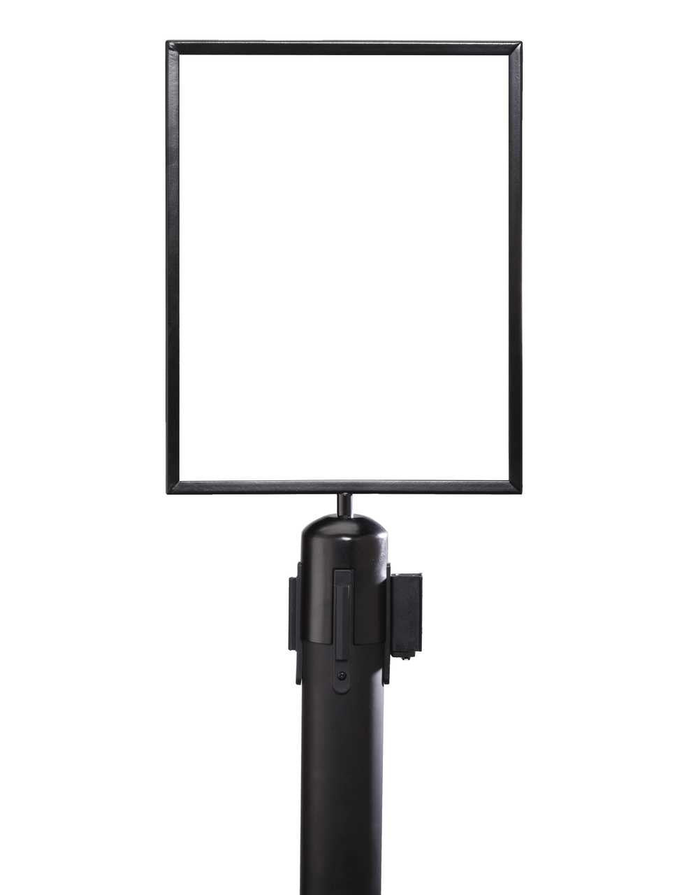 Standard Black Sign Frame - Belt Stanchion Stanchion Signs Epic Crowd Control