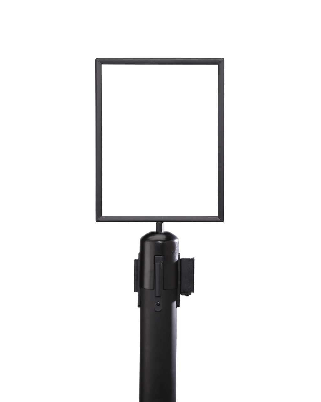 Standard Black Sign Frame - Belt Stanchion Stanchion Signs Epic Crowd Control