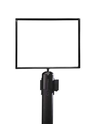 Standard Black Sign Frame - Belt Stanchion Stanchion Signs Epic Crowd Control