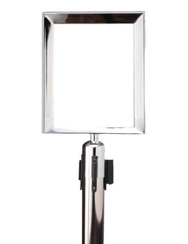Standard Chrome Sign Frame - Belt Stanchion Stanchion Signs Epic Crowd Control