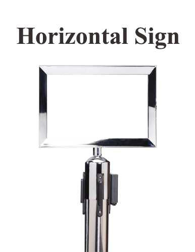 Standard Sign Frame - Rope Stanchions Stanchion Signs Epic Crowd Control