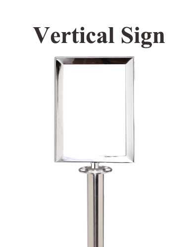 Standard Sign Frame - Rope Stanchions Stanchion Signs Epic Crowd Control