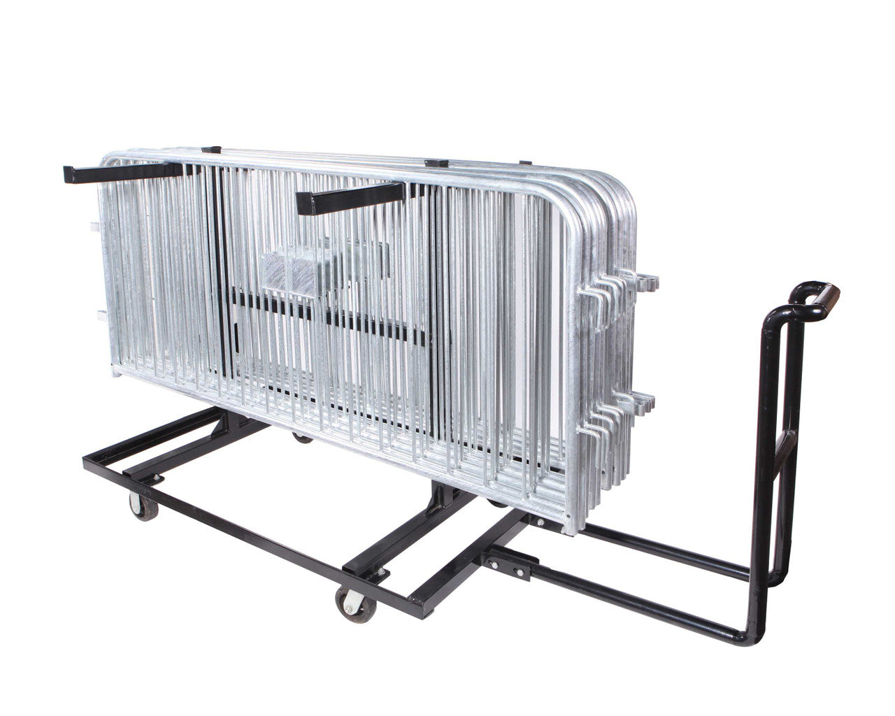 Steel Barricade Pull Cart | Heavy Duty Crowd Control Barrier Cart Steel Barricades Epic Crowd Control