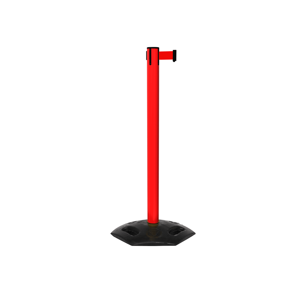 Safety Retractable Barrier Stanchion, 7‑13 ft – Epic Crowd Control
