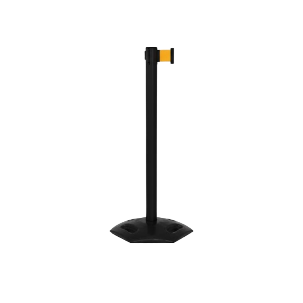 Safety Retractable Stanchion Weather Master 250 Xtra Black | 11 Foot Belt