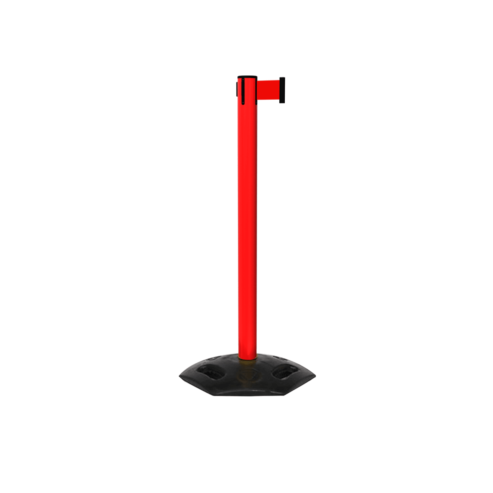 Safety Retractable Stanchion Weather Master 250 Xtra Red | 11 Foot Belt