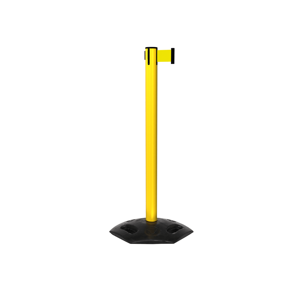 Safety Retractable Stanchion Weather Master 250 Xtra Yellow | 11 Foot Belt